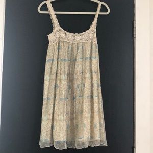 Anthropologie Maeve silk floral dress